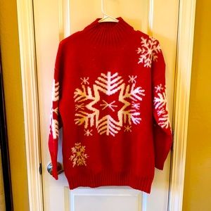 AndTheWhy Snow Flake Sweater S/M